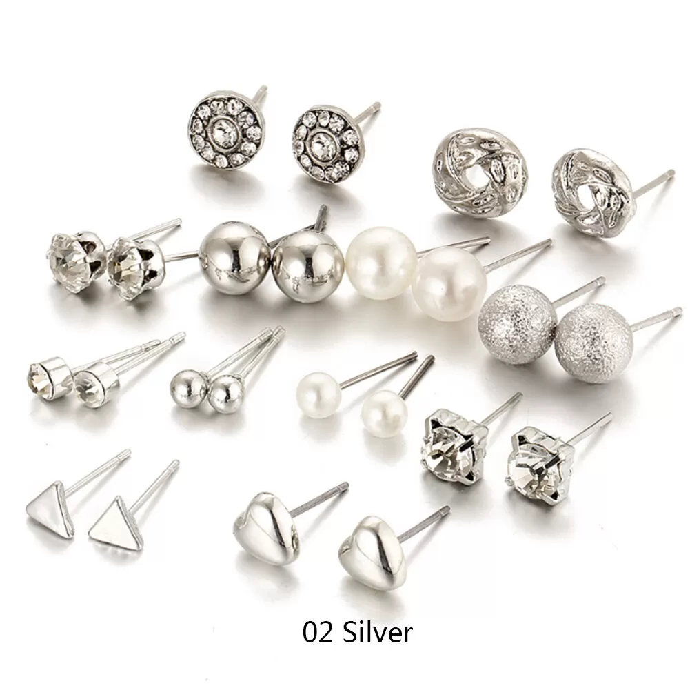 Luxury Minimalist Mixed Small Earrings Set - image 3