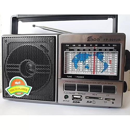 Generic 3-Power Rechargerble Radio with USB/SD/BT