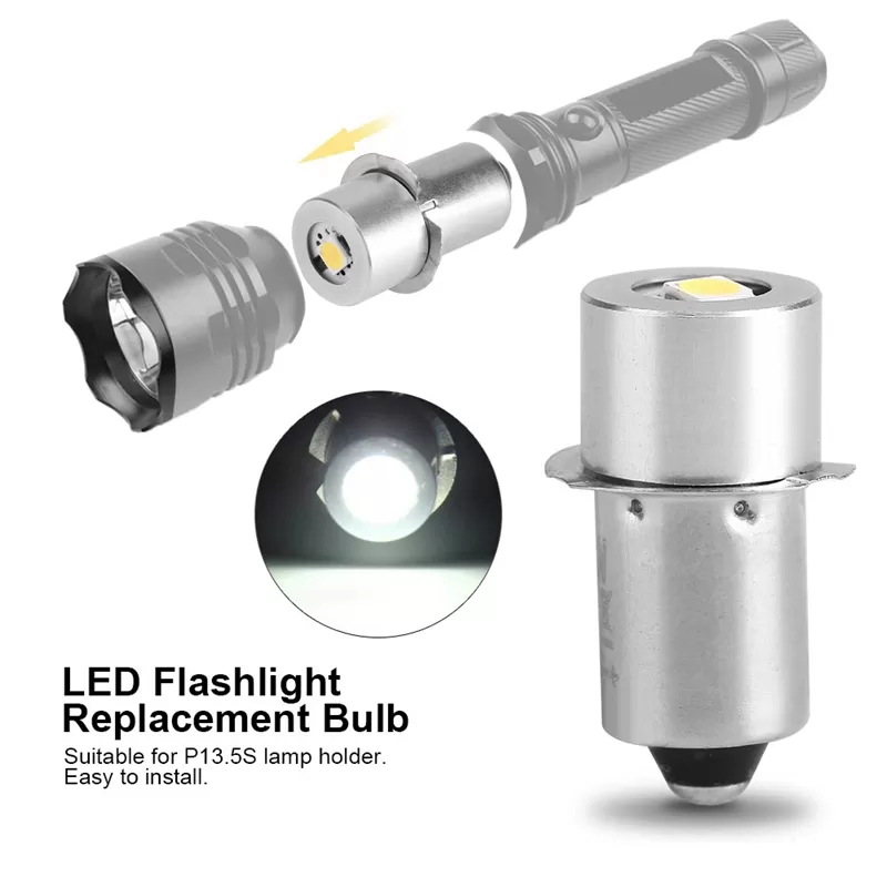 3V 1W P13.5S LED Flashlight Bulb - image 2