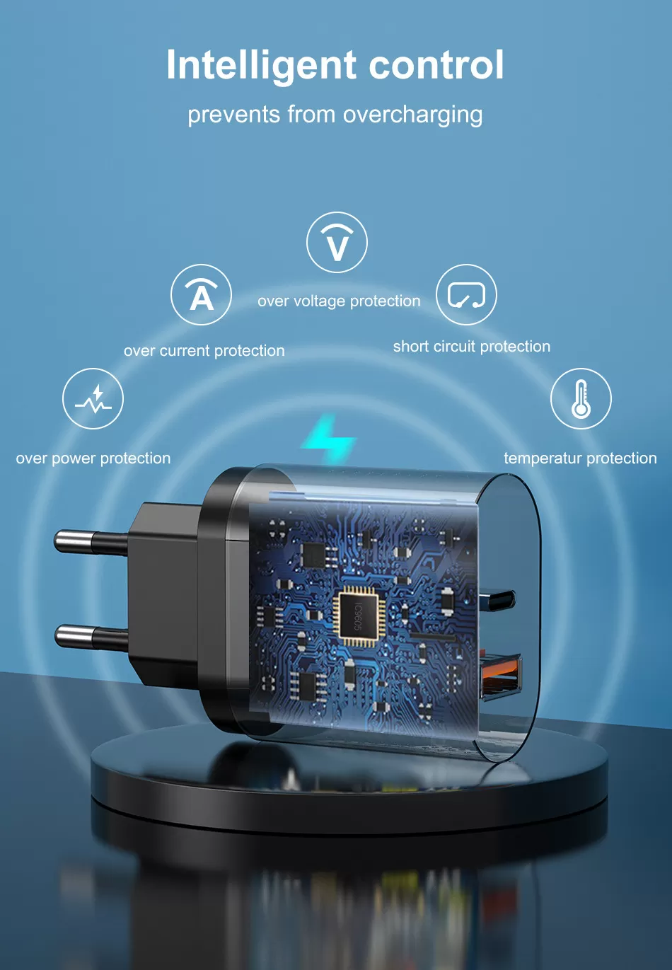 40W Double PD USB C Mini Fast Charger - image 3