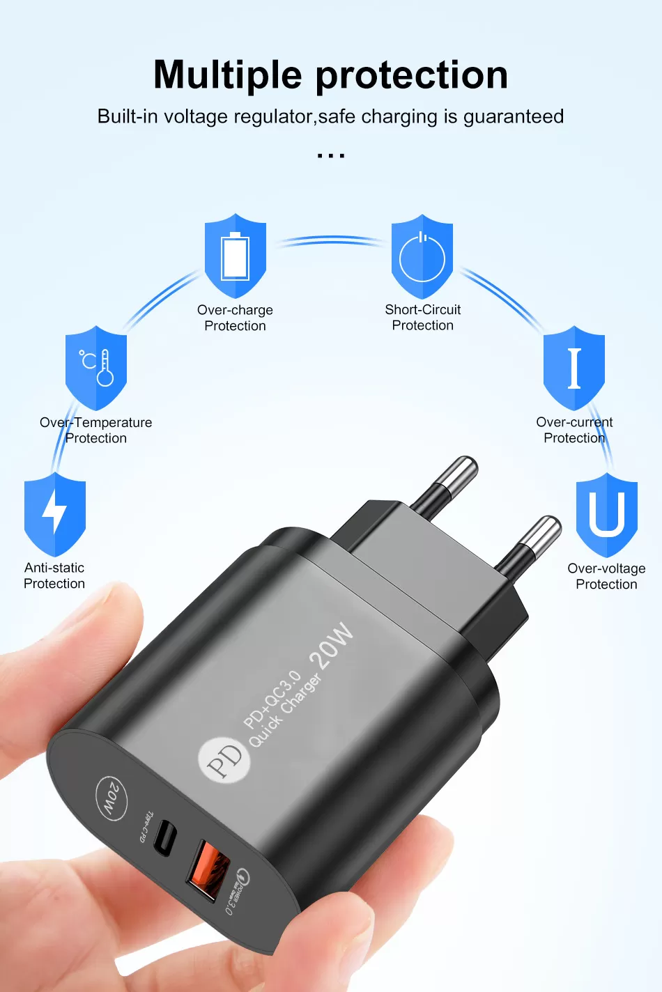 40W Double PD USB C Mini Fast Charger - image 7