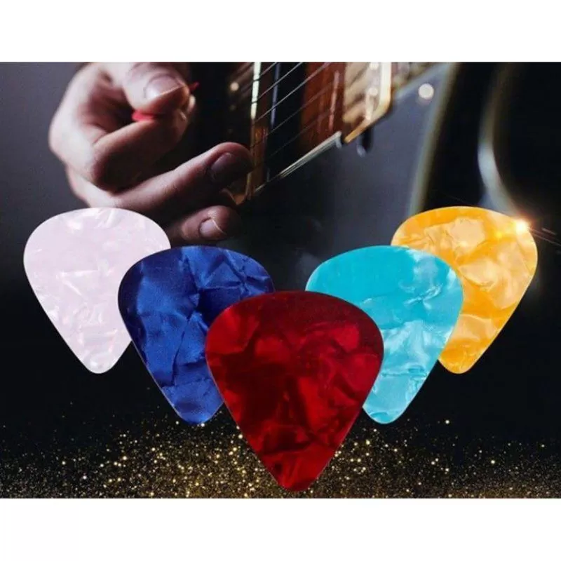 Generic 50Pcs Professional Guitar Picks Celluloid Electric - image 4