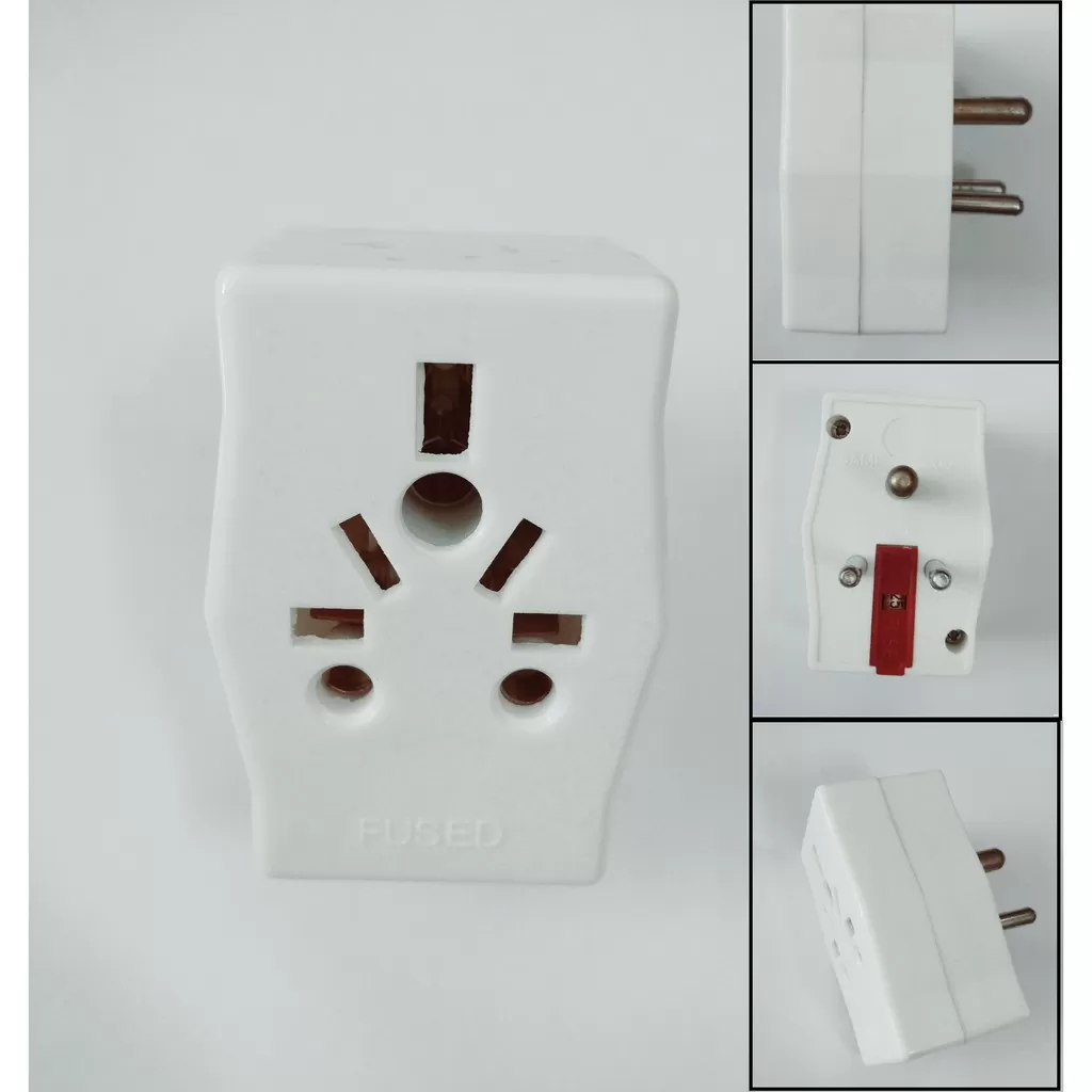 Generic 5Pcs Round Pin Any Pin Fused Converter (5-13amp)