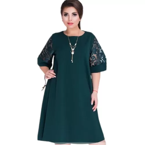 Generic 5XL Dark Blue Womens Plus Size Long T-shirt