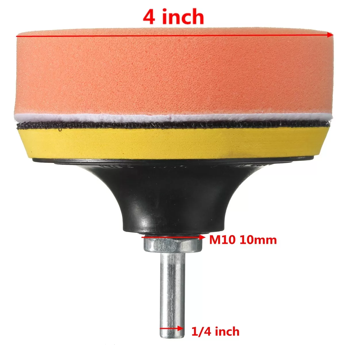 6Pcs Vehicle Polisher Buffer Pad Kit Drill Adapter Set - image 6