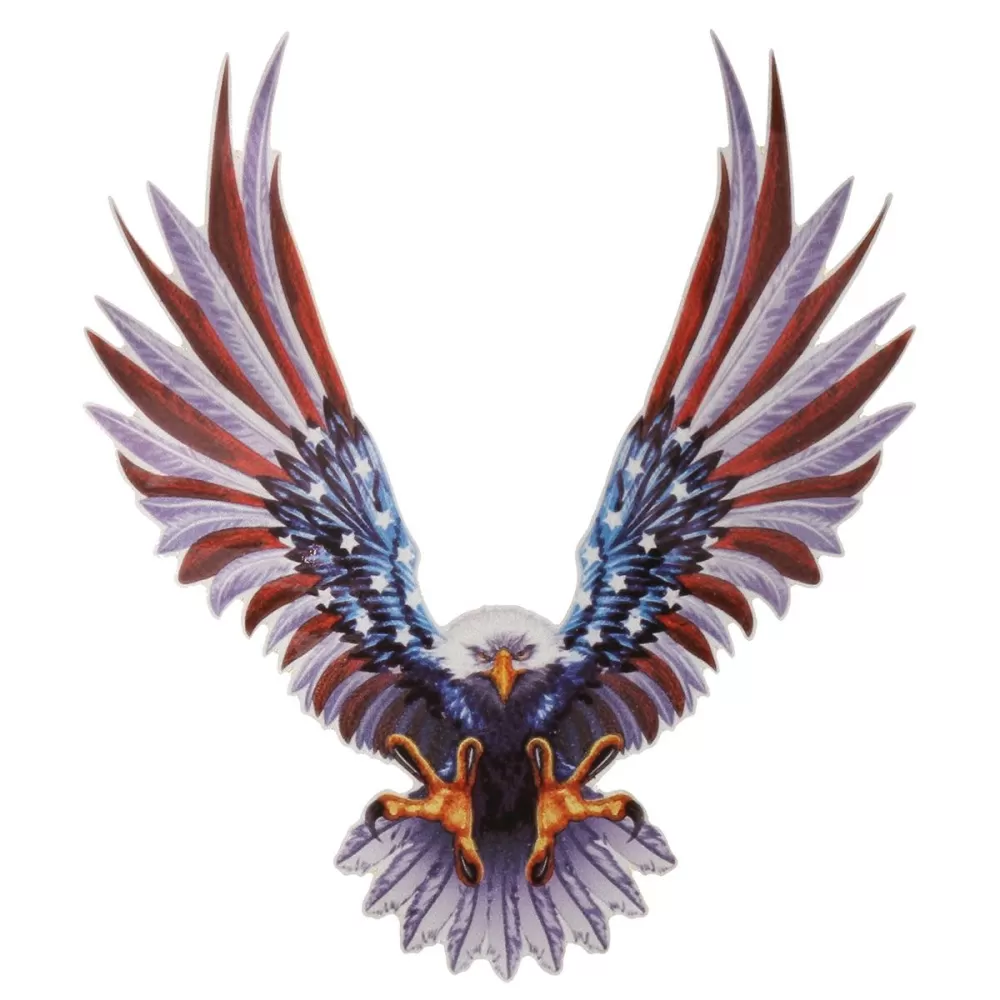 American Eagle Flag Wings Sticker Decal USA Car Bike - image 2