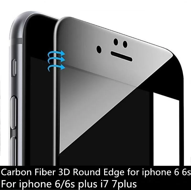 Bakeey iPhone 6 Plus/6s 3D Carbon Fiber Tempered Glass - image 2