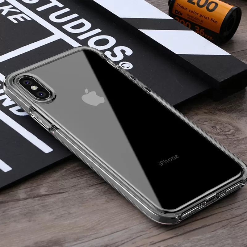 Bakeey iPhone X Anti Knock Transparent Slim Soft TPU Case