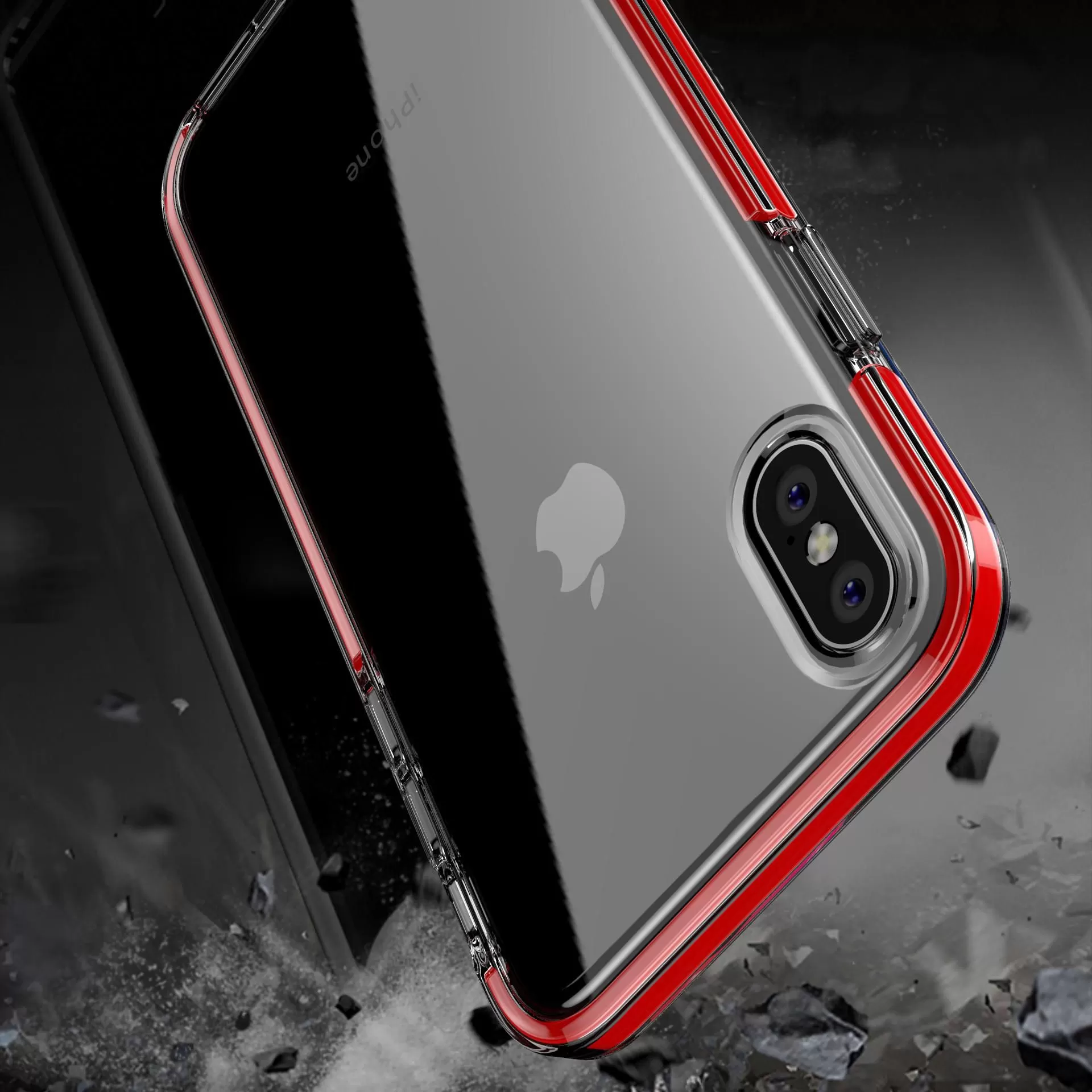 Bakeey iPhone X Anti Knock Transparent Slim Soft TPU Case - image 3