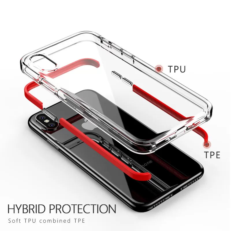 Bakeey iPhone X Anti Knock Transparent Slim Soft TPU Case - image 4