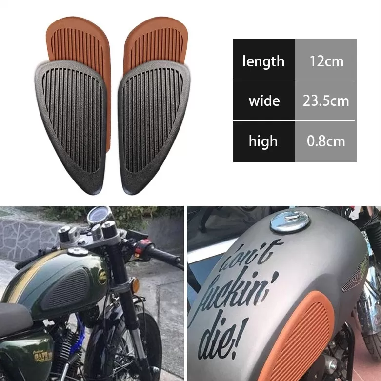 Harley Vintage Gas Tank Knee Pads Traction Pad Sticker - image 4