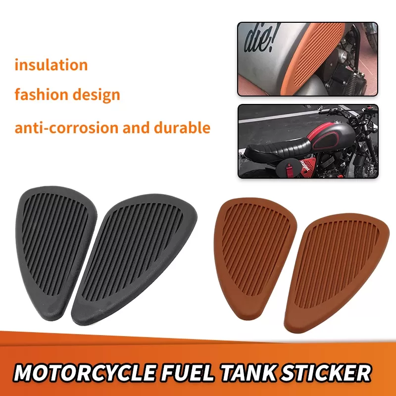 Harley Vintage Gas Tank Knee Pads Traction Pad Sticker - image 5