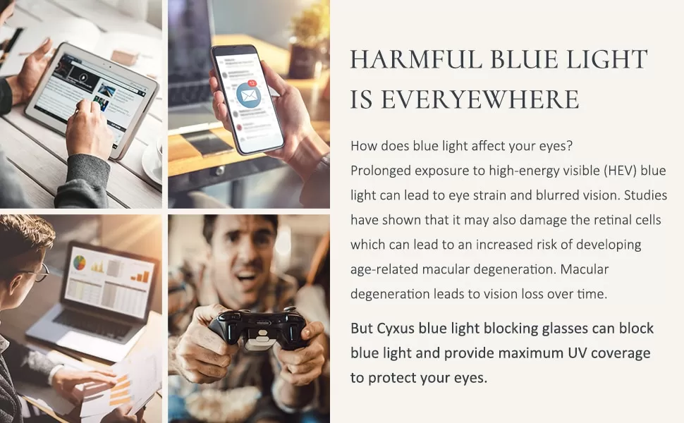 Generic Computer Glasses Blue Light Blocking Anti UV - image 7