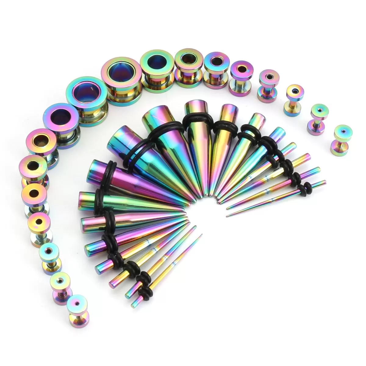 BodyJ4You 36PC Gauges Kit Ear Stretching 14G-00G Surgical Steel - image 4