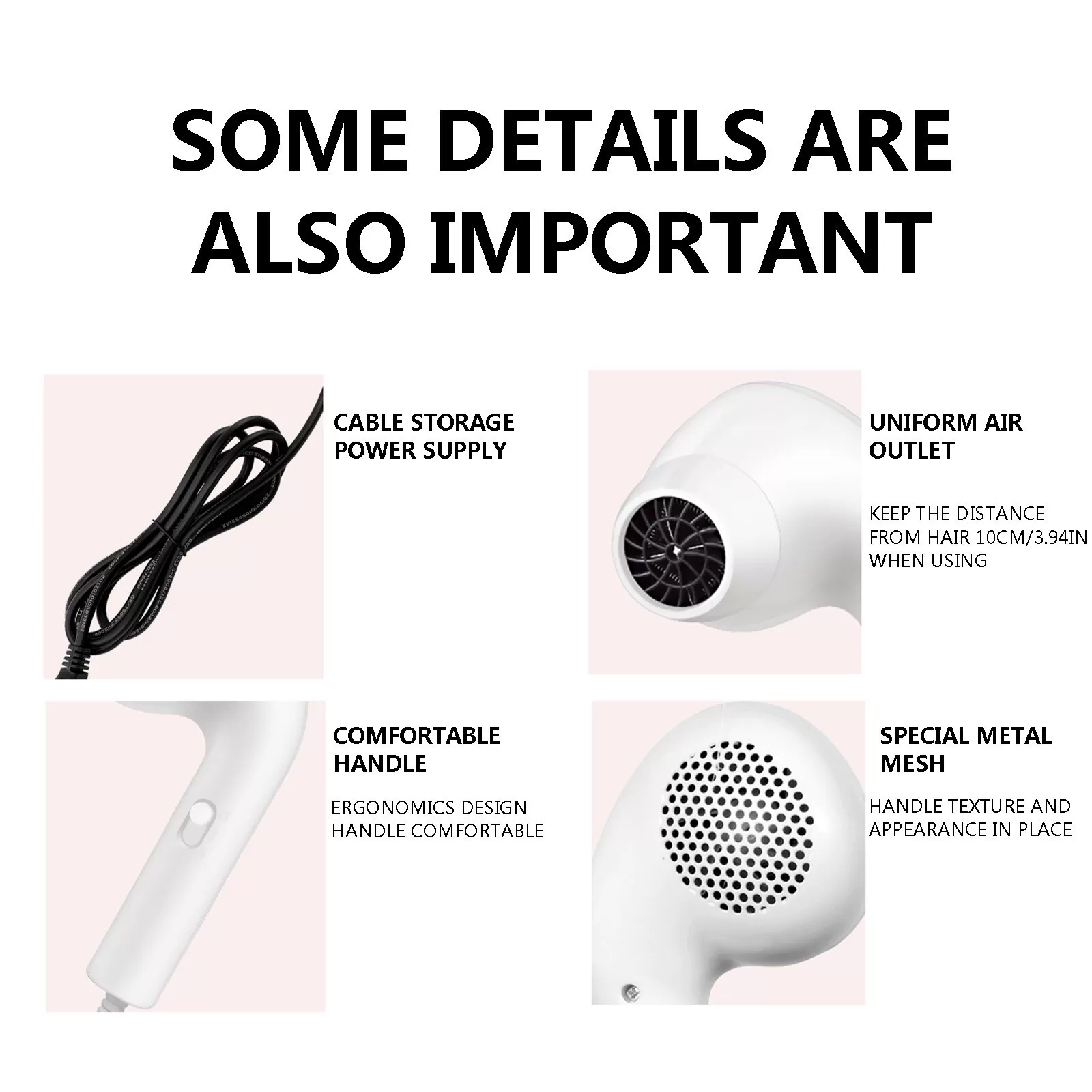 EarBuds Electric Hair Dryer Hot/Cold Wind - image 7