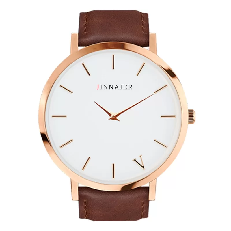 Epic Brown Classic Watch Famous Leather Strap Unisex Quartz