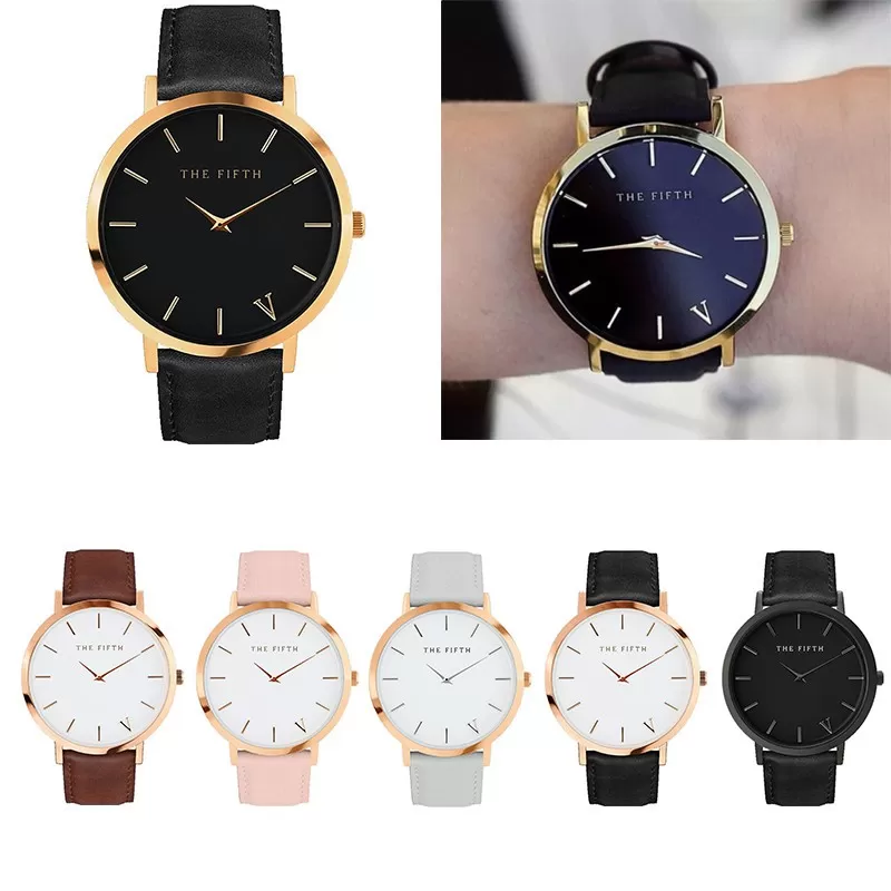 Epic Brown Classic Watch Famous Leather Strap Unisex Quartz - image 2
