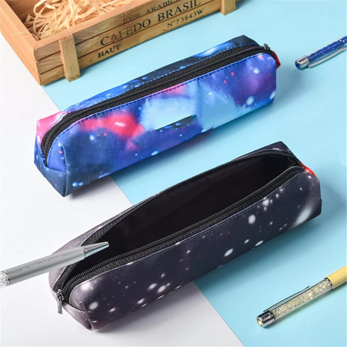 EXO BTS Star Idol Pencil Case Canvas Bags Made in Korea - image 1