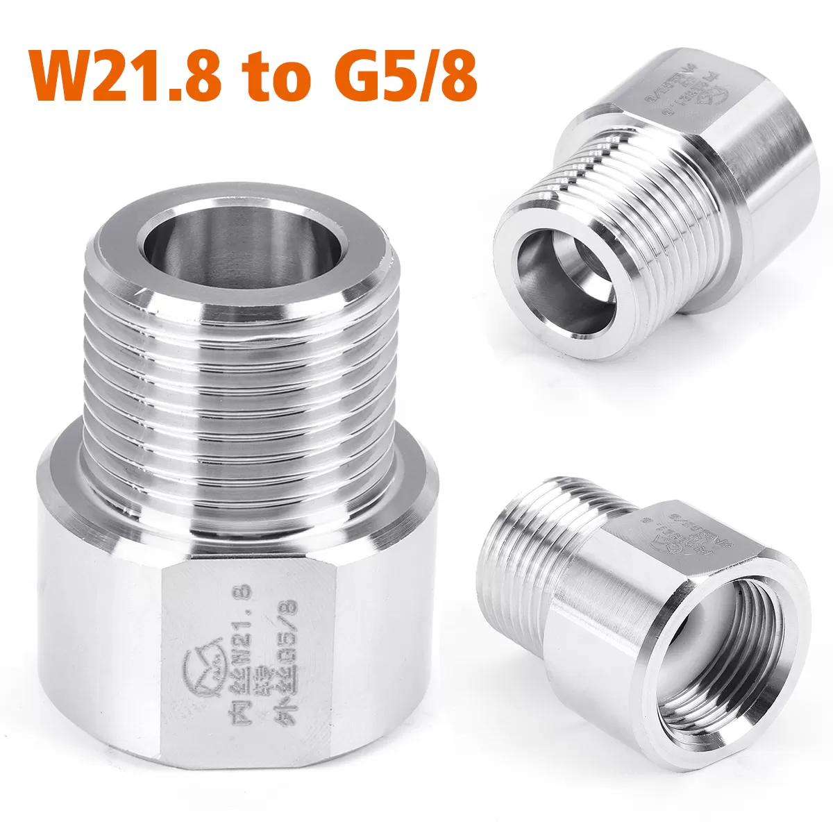Generic Metal Adapter Aquarium CO2 Tank Regulator Connector - image 3