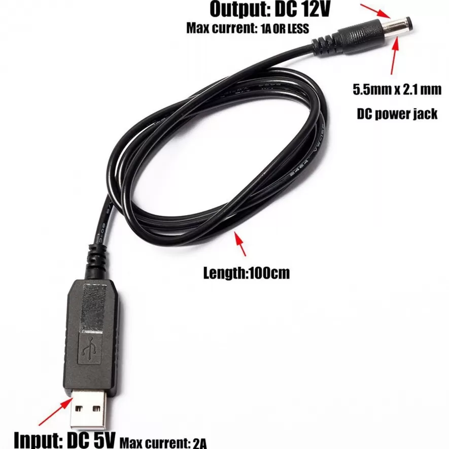 Tecno DC Power Cable 5V to 12V Converter - image 2