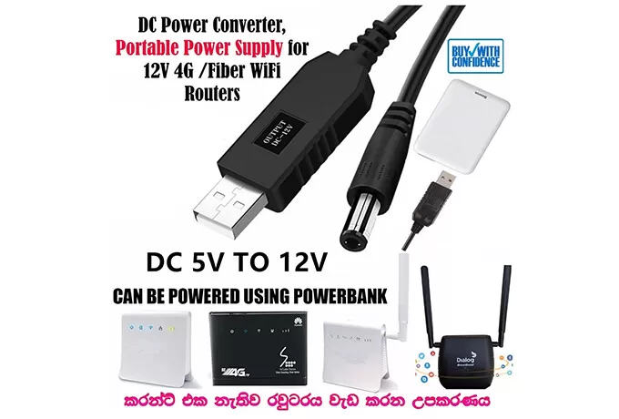 Tecno DC Power Cable 5V to 12V Converter - image 4