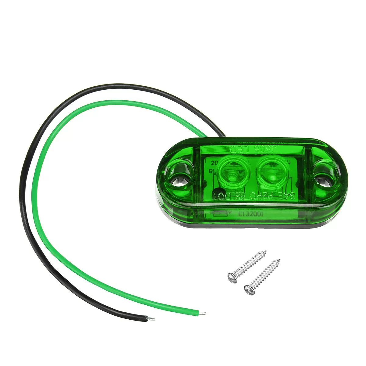 Generic Green 12V-24V LED Side Marker Lamp - image 3