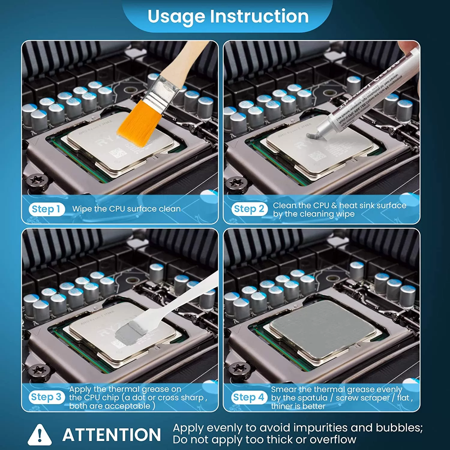 Generic Thermal Grease Paste Heat Sink Silicone Compound - image 5