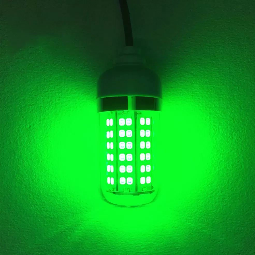 12V Waterproof LED Fishing Light Green - image 2