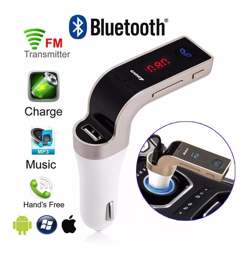 Onever Car MP3 Player 4-In-1 Bluetooth FM Transmitter