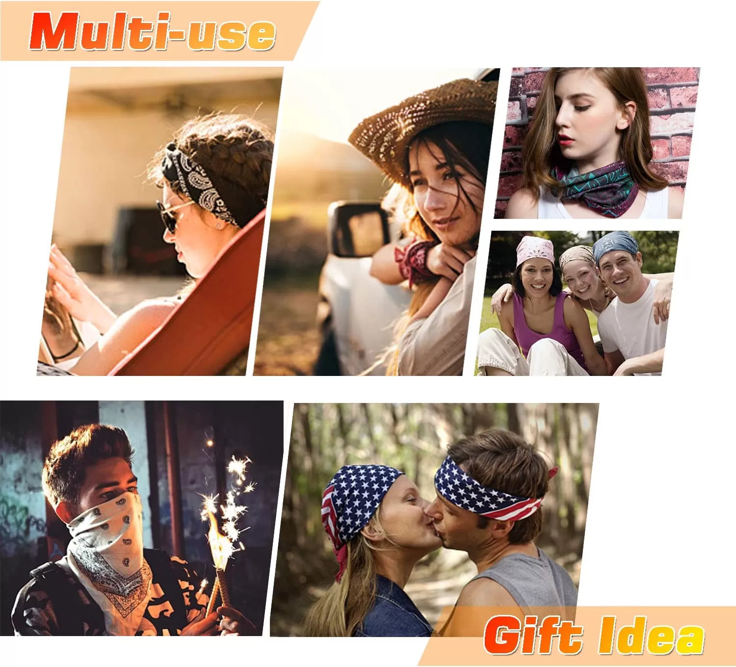 Generic High Quality 5pcs Assorted Colors Multifunctional Headband - image 2