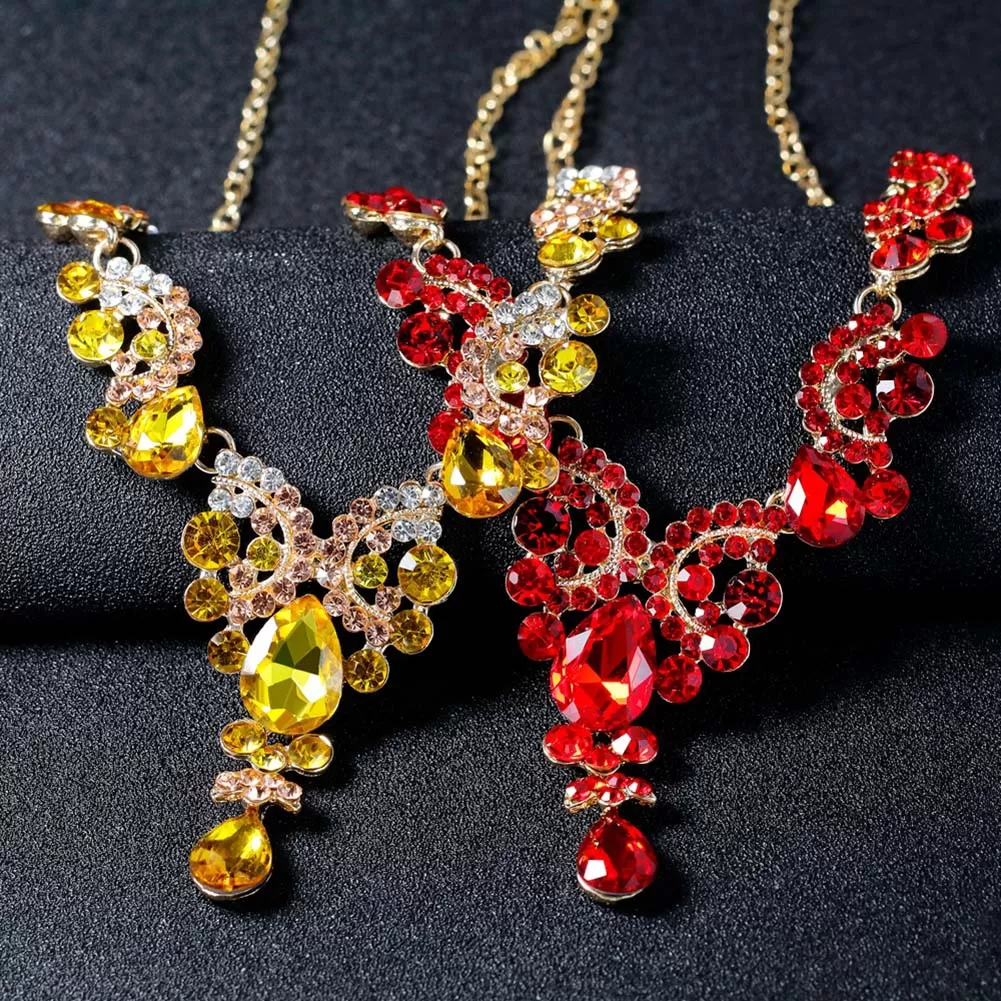 Jiaroswwei 2Pcs Luxury Full Rhinestone Charm - image 2