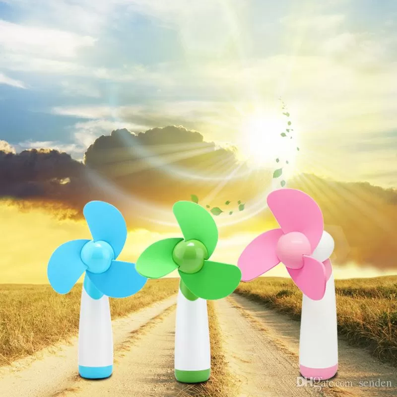 Generic YGH365B Light Pink Soft Foam Blades Mini Handheld Fan - image 6