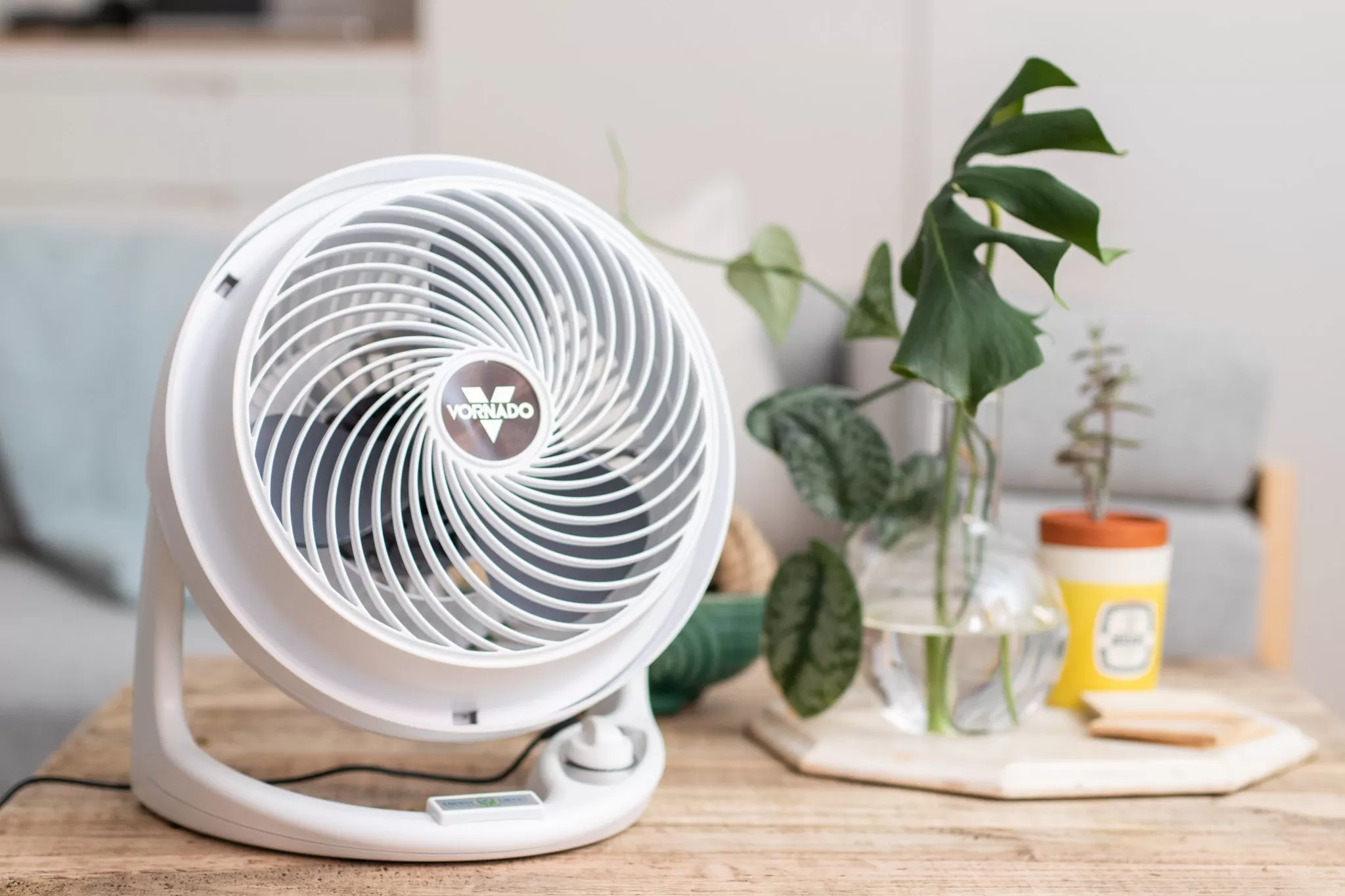Tecno 7" Portable USB Mini Fan Power Saving Green - image 2