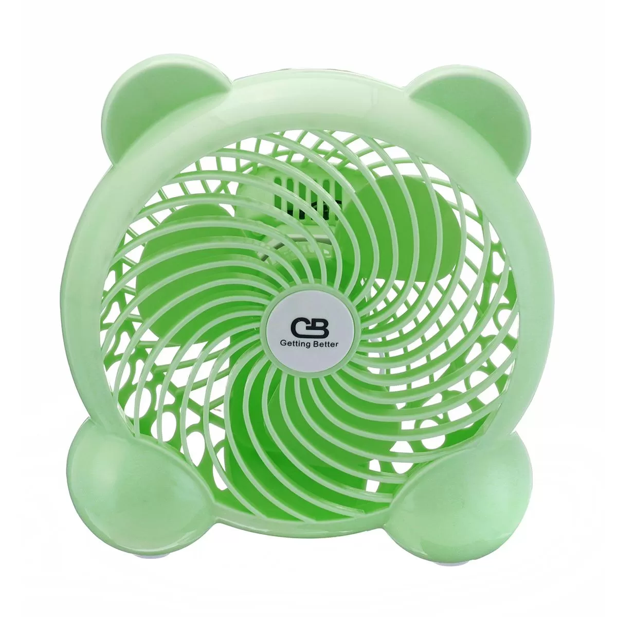 Tecno 7" Portable USB Mini Fan Power Saving Green - image 3