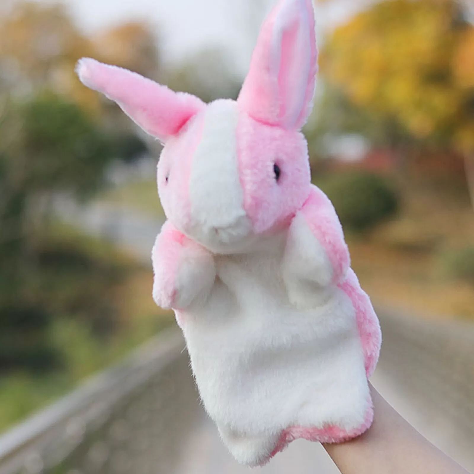 Generic Luxury White Hand Puppet Stuffed Animal 30cm Toy - image 3