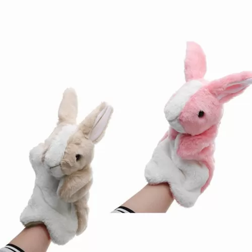 Generic Luxury White Hand Puppet Stuffed Animal 30cm Toy - image 5