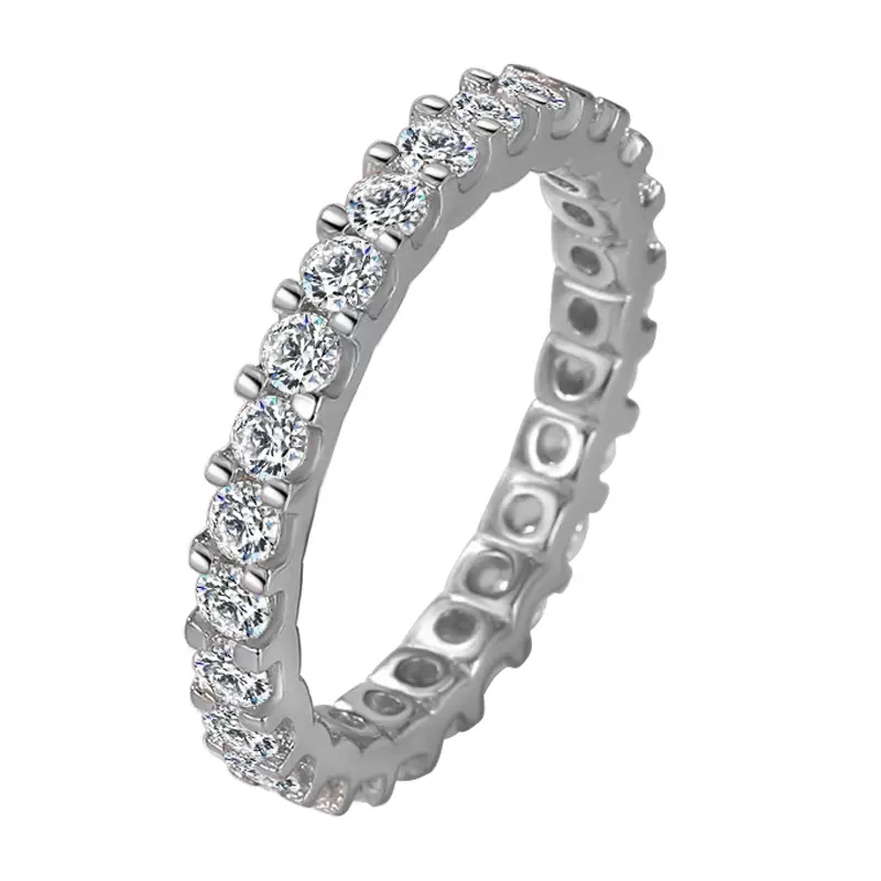CC 925 Rings Luxury White Gold Cubic Zirconia