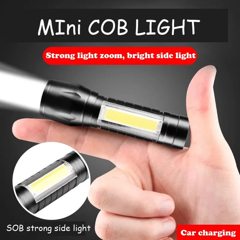 Generic Mini USB Flashlight Rechargeable COB LED - image 1