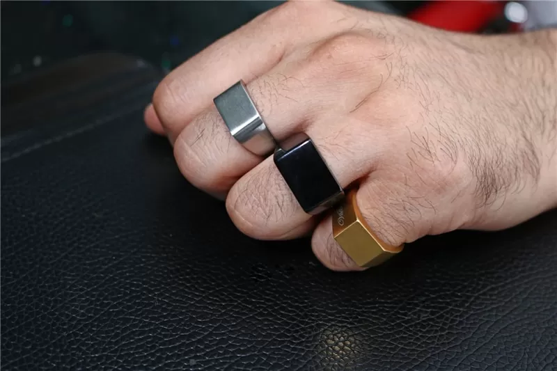 Natural Gold Plated Vintage Signet Ring Titanium - image 4