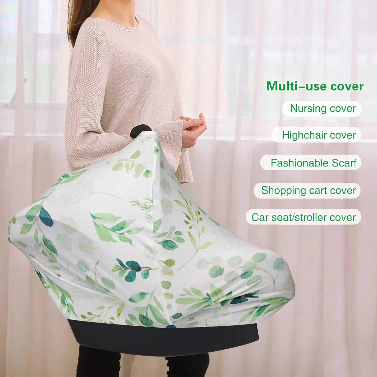 Multifunctional Stretchy Cover Breastfeeding & Stroller Shade - image 1