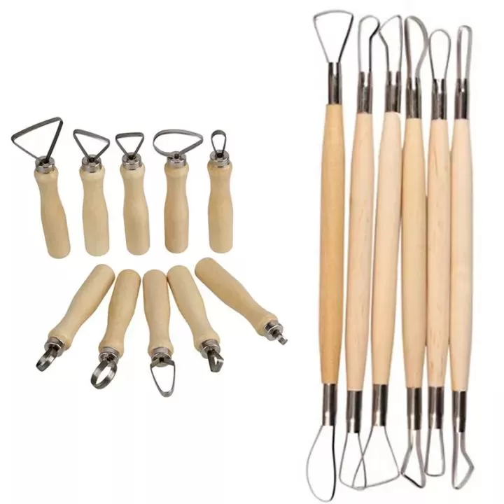 Tecno 16Pcs Clay Pottery Sculpting Tools Random Design