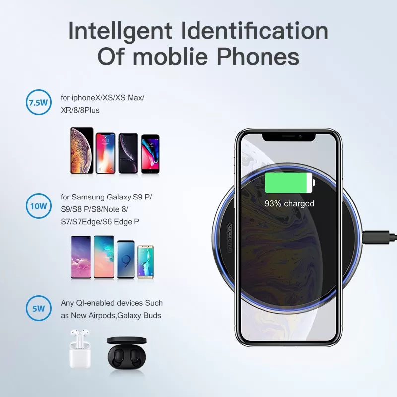 Tecno 5W Qi Wireless Charger Black & Green Color - image 3
