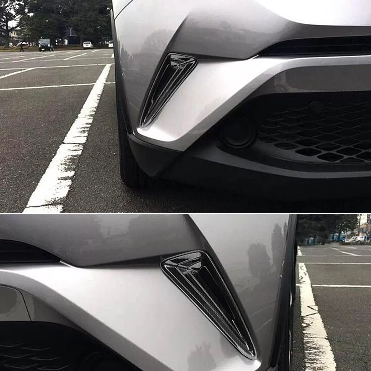 Tecno CHR 17-18 Carbon Fiber Front Corner Fog Light Trim - image 3