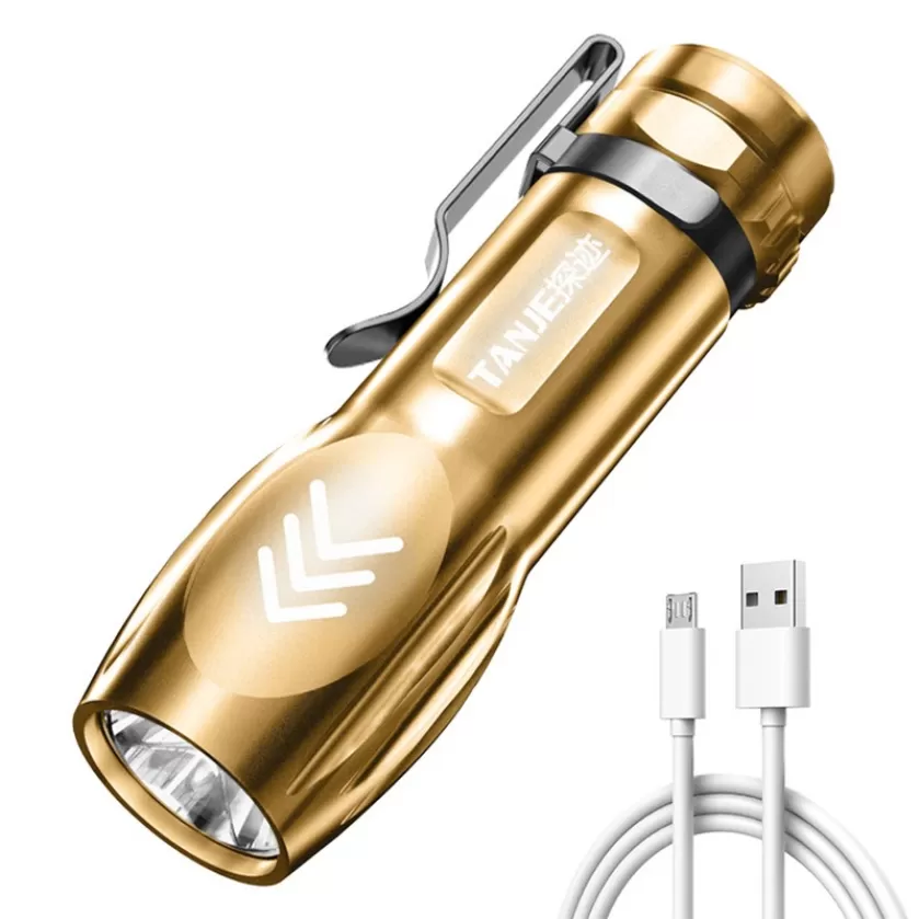 Tecno Mini Portable Multi Color Flashlight Pen Clip - image 2