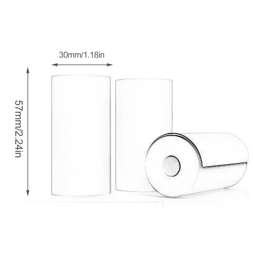 Generic 5 Rolls 58MM Printable Sticker Paper Direct Thermal - image 7