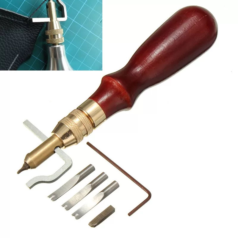 Generic All in 1 Adjustable Leather Edge Stitching Groover - image 2