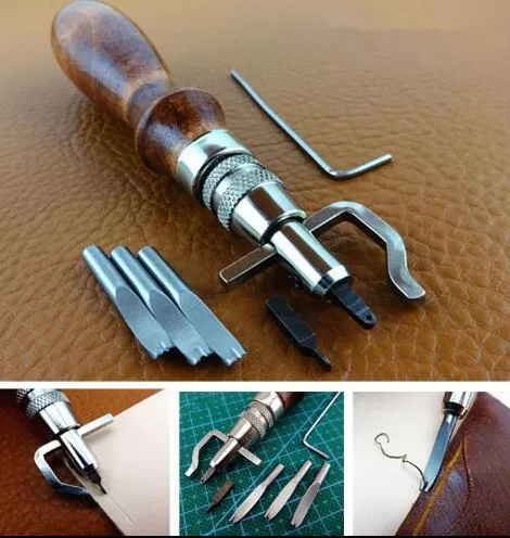 Generic All in 1 Adjustable Leather Edge Stitching Groover - image 3