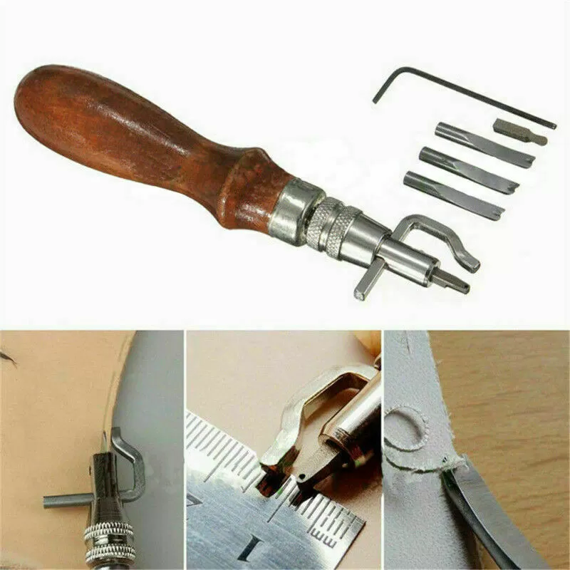 Generic All in 1 Adjustable Leather Edge Stitching Groover - image 5