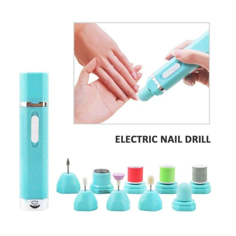 Generic 9 In 1 Manicure Trimming Kit Electric Nail Art - image 4