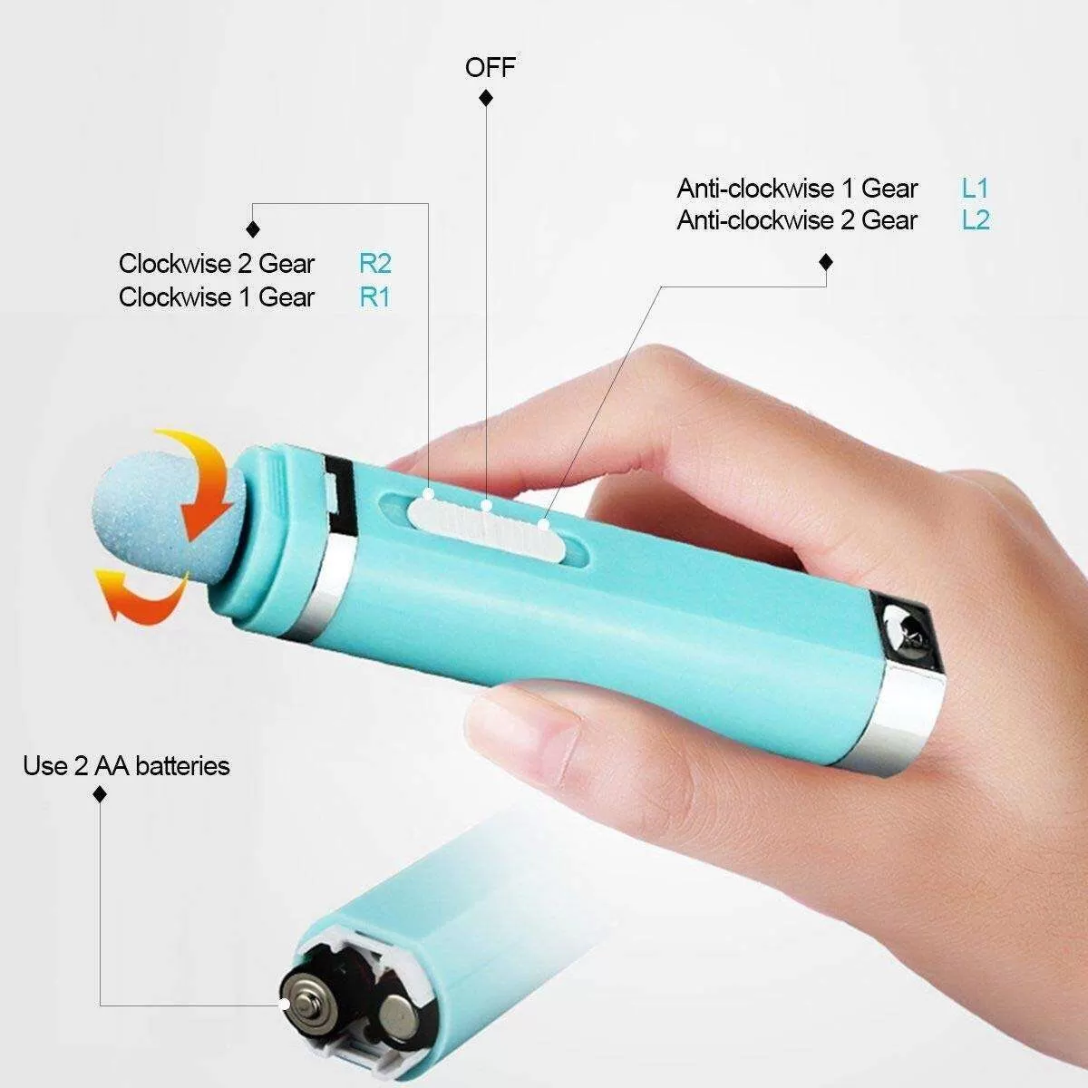 Generic 9 In 1 Manicure Trimming Kit Electric Nail Art - image 6